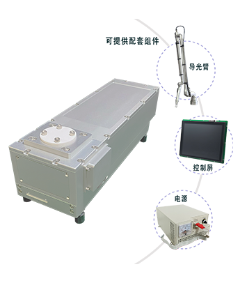 灯泵调Q纳秒激光器,导光臂,控制屏,电源,水冷机